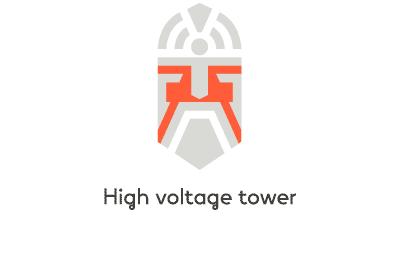 High voltage tower